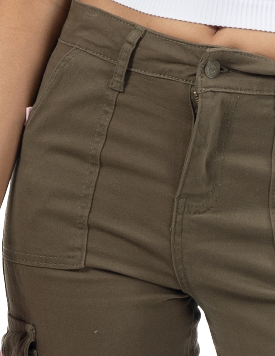 "pantalón" jogger quarry wide leg "para mujer"