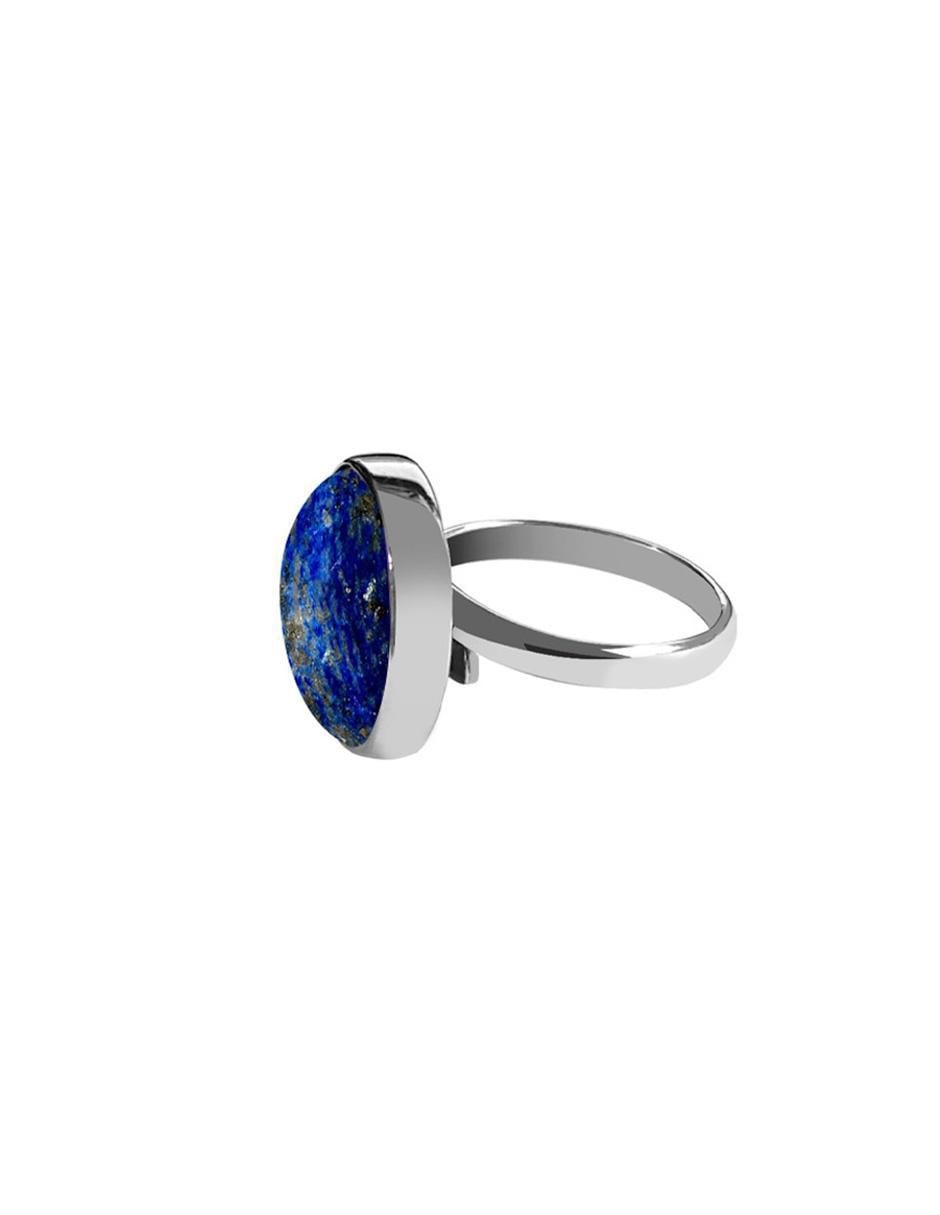 Anillo Enrique Garcia P 925 de plata lapislázuli brillante 2
