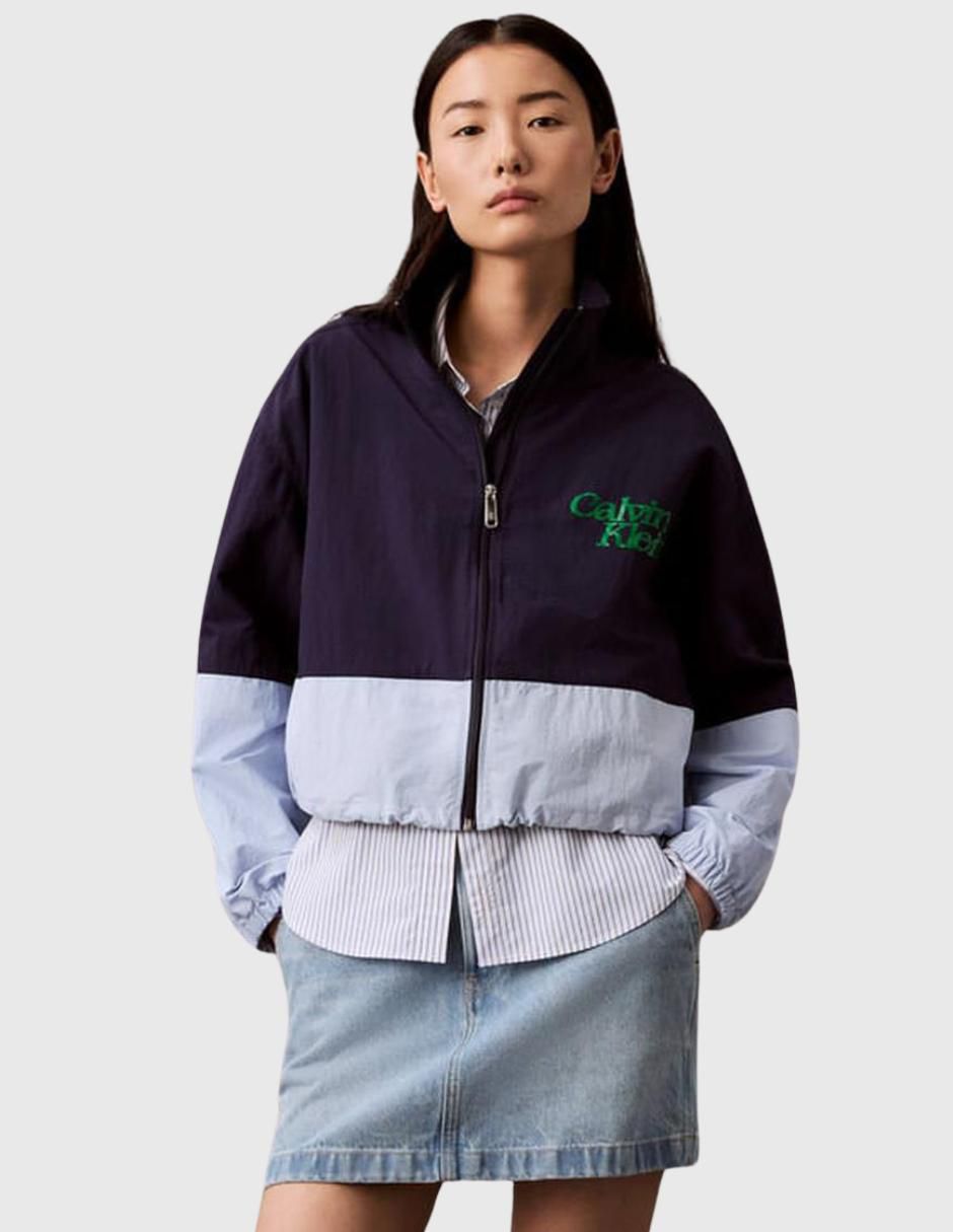 Chamarra casual Calvin Klein impermeable para mujer