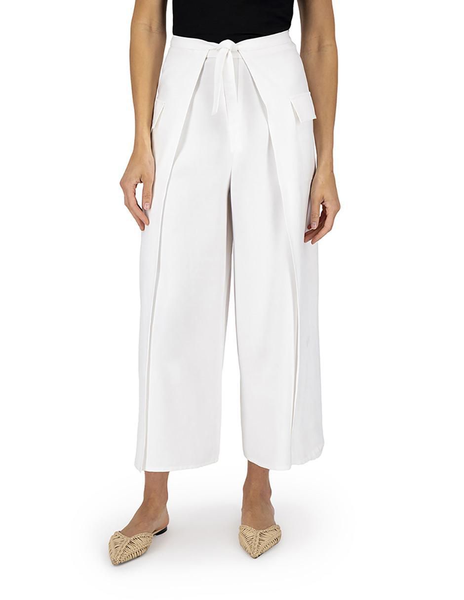 Pantalón coulotte straight para mujer