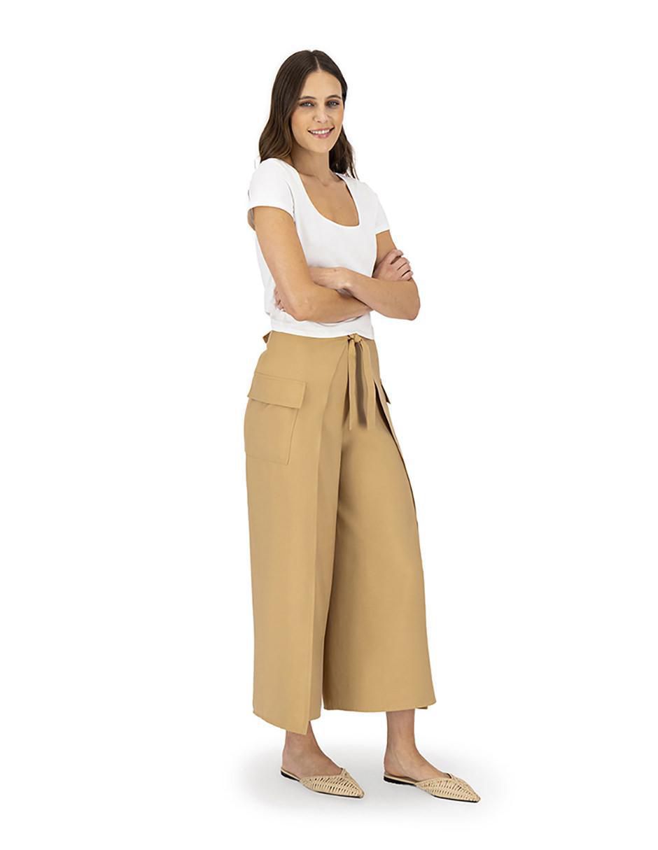 Pantalón coulotte straight para mujer 4