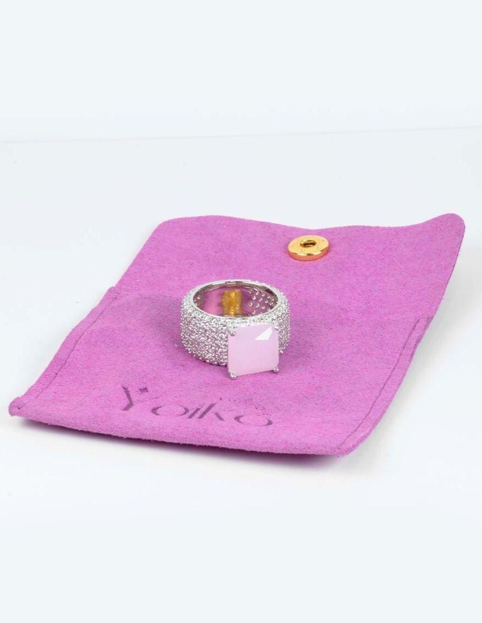 Anillo "de (si aplica)" cuadrada yoiko zafaria no aplica sin kilataje "de" aleación de metal zirconia baño rodio