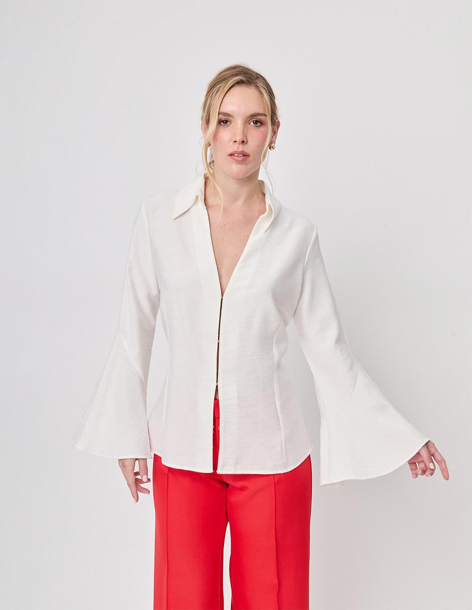 Blusa manga larga para mujer