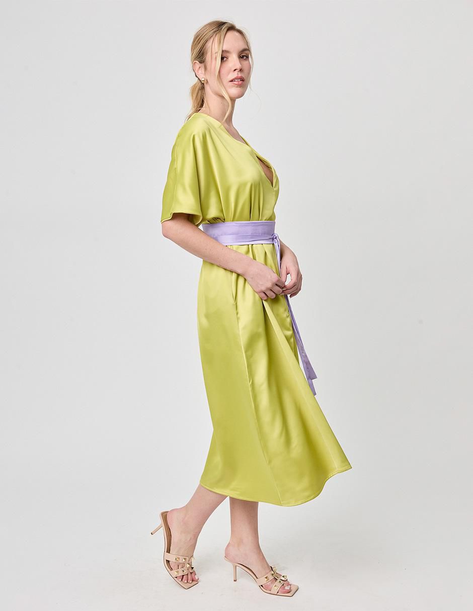 Vestido midi formal Paixao para mujer 2