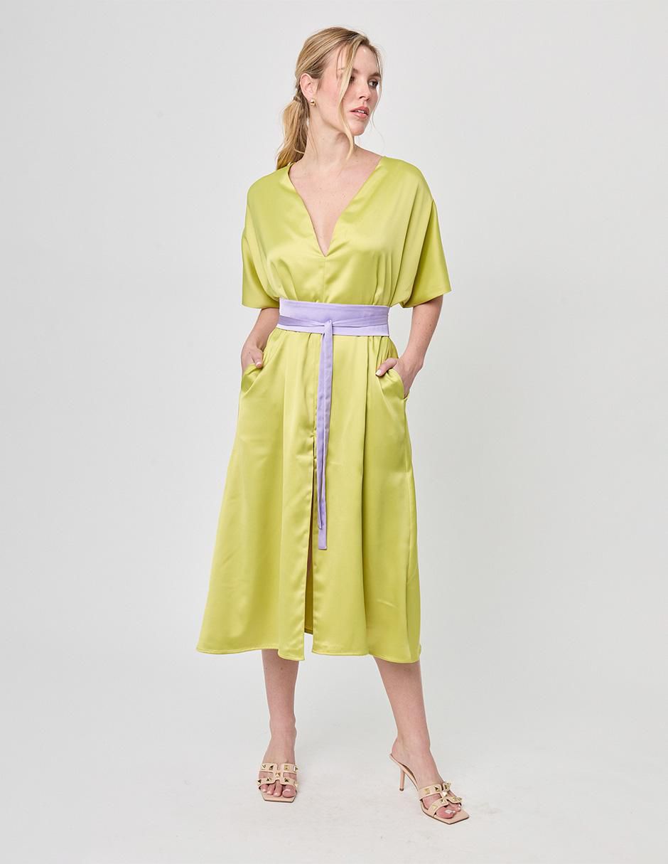 Vestido midi formal Paixao para mujer 3