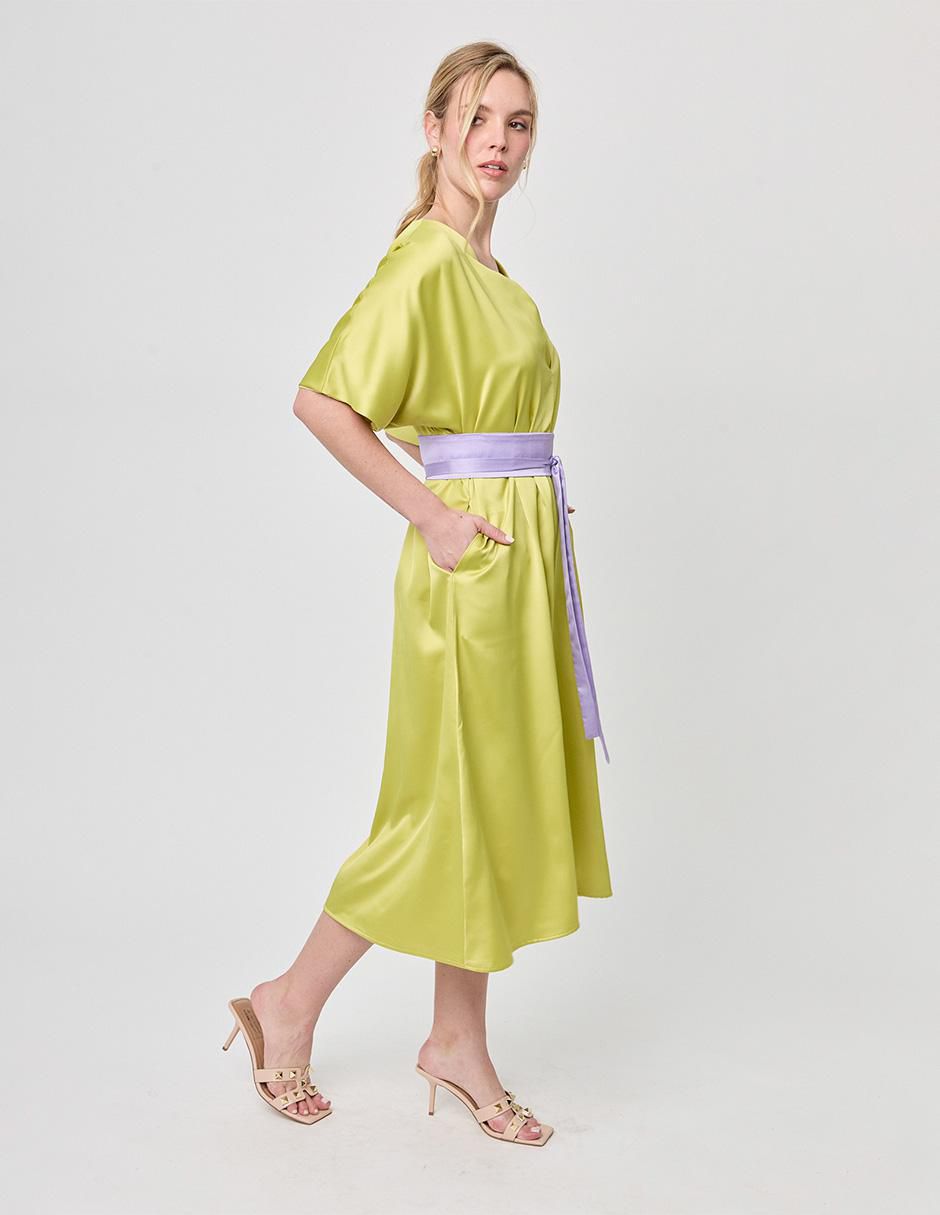 Vestido midi formal Paixao para mujer 4