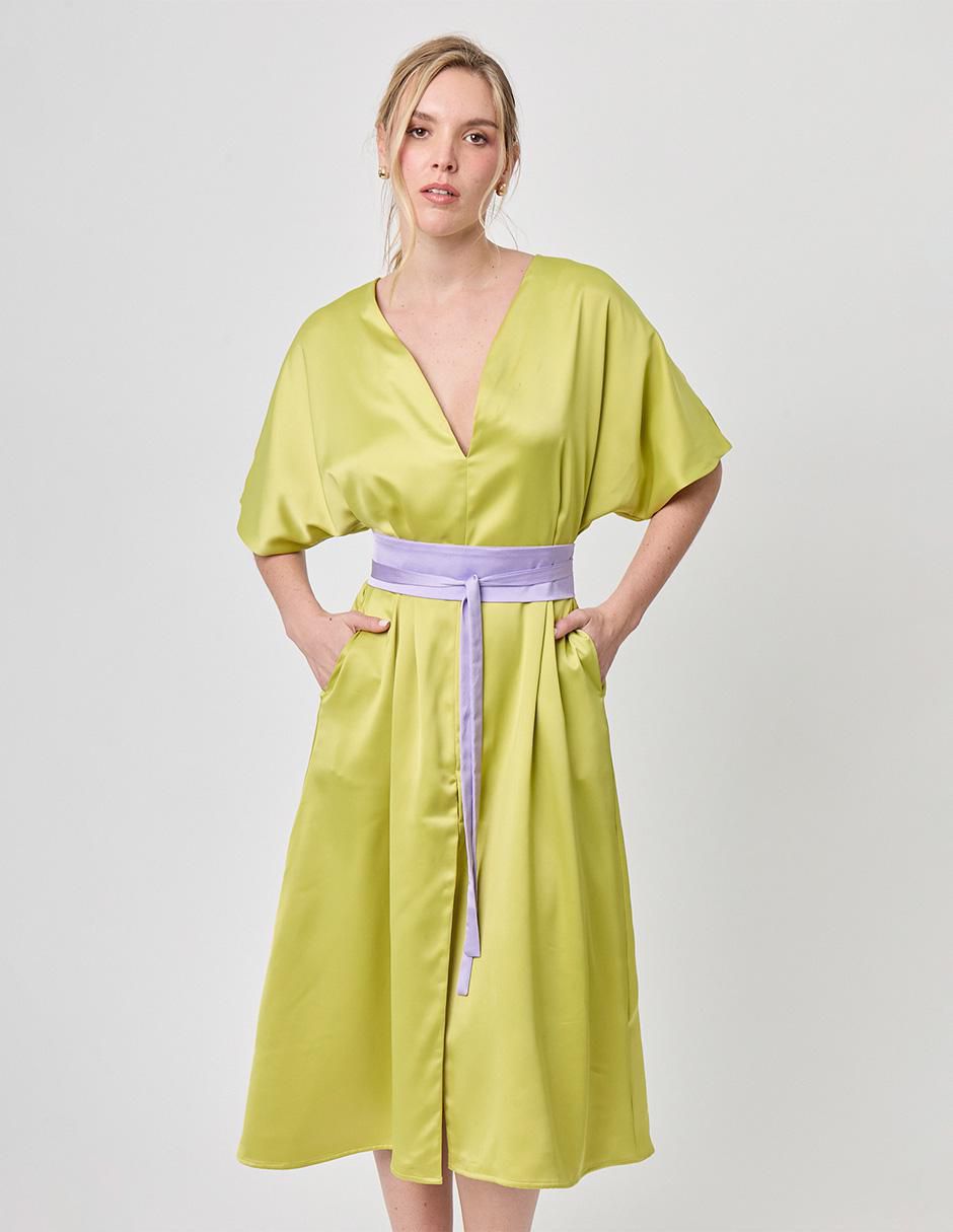 Vestido midi formal Paixao para mujer 5