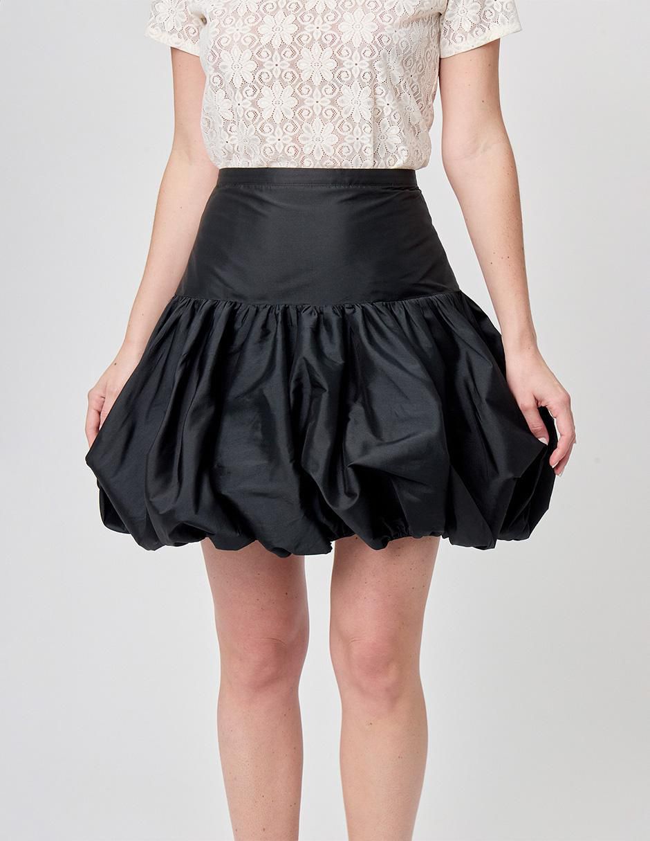 Falda mini cintura alta