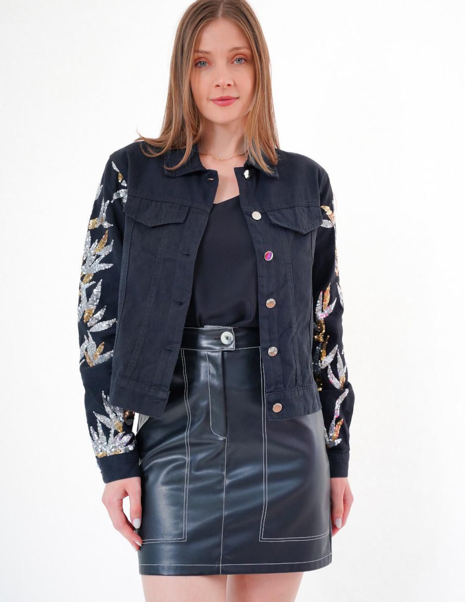 Chamarra casual Look At Me para mujer