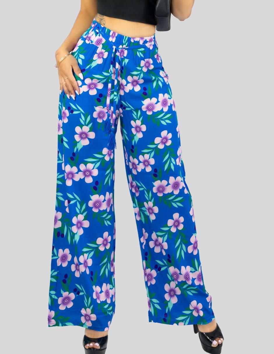 Pantalón relaxed wide leg para mujer 1