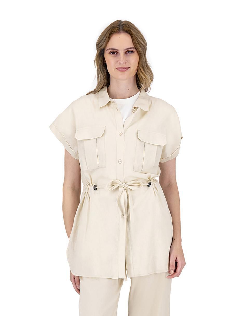 Blusa manga corta para mujer