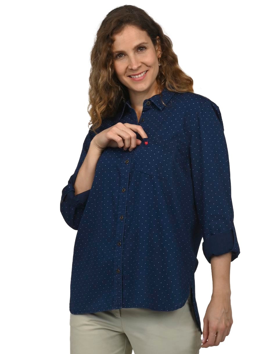 Blusa Ferrioni manga larga para mujer