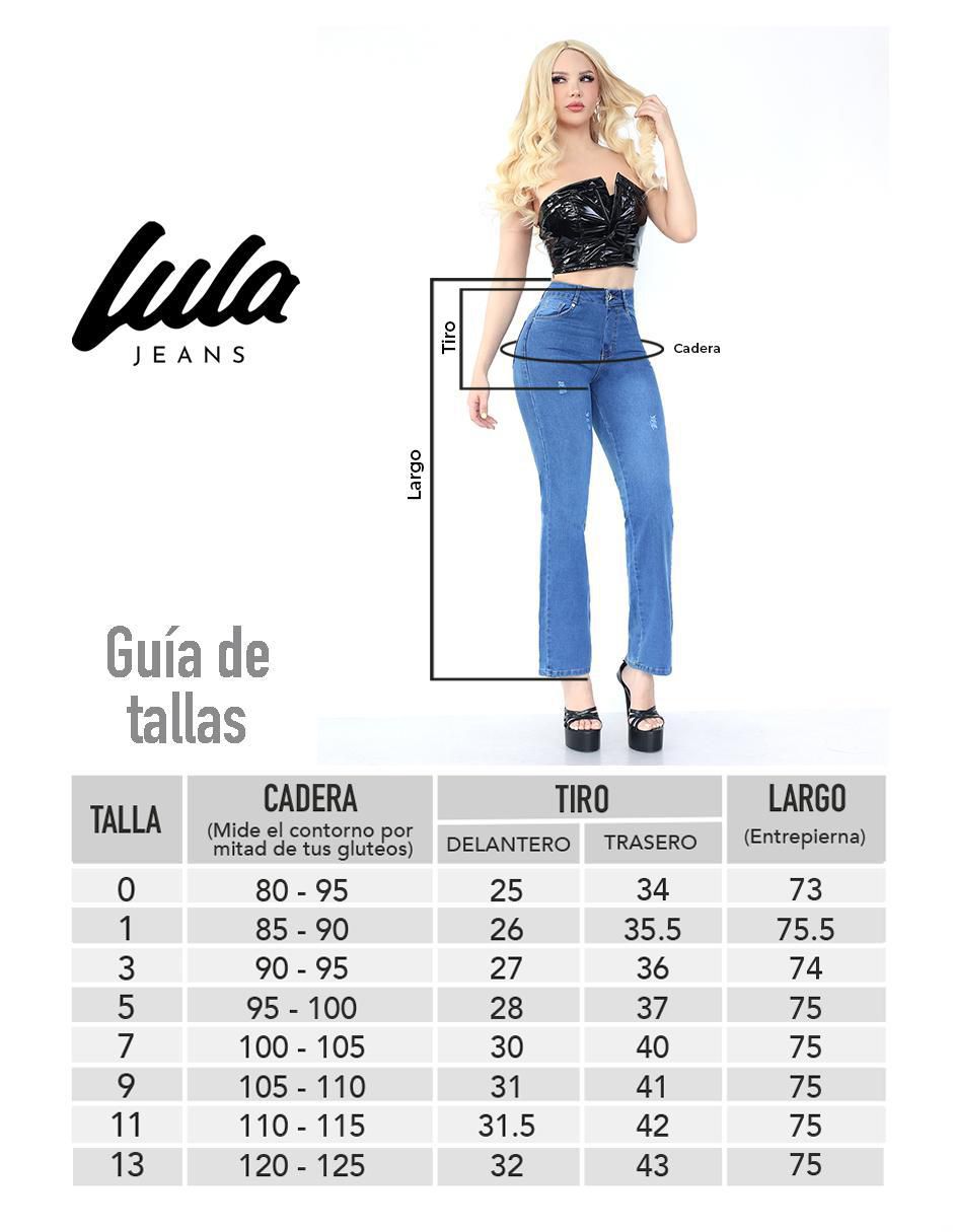 Jeans relaxed boot para mujer 6