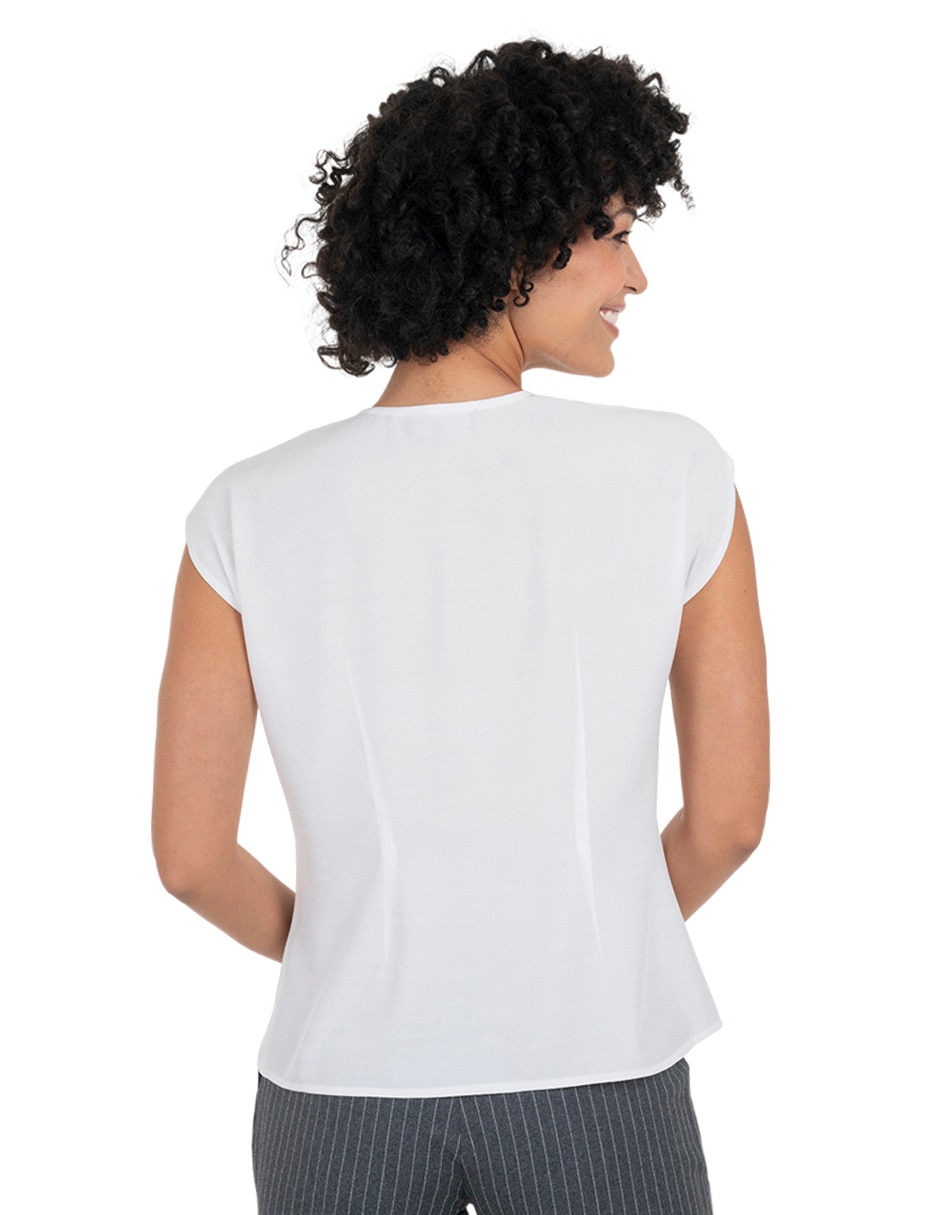 Blusa manga corta para mujer 3
