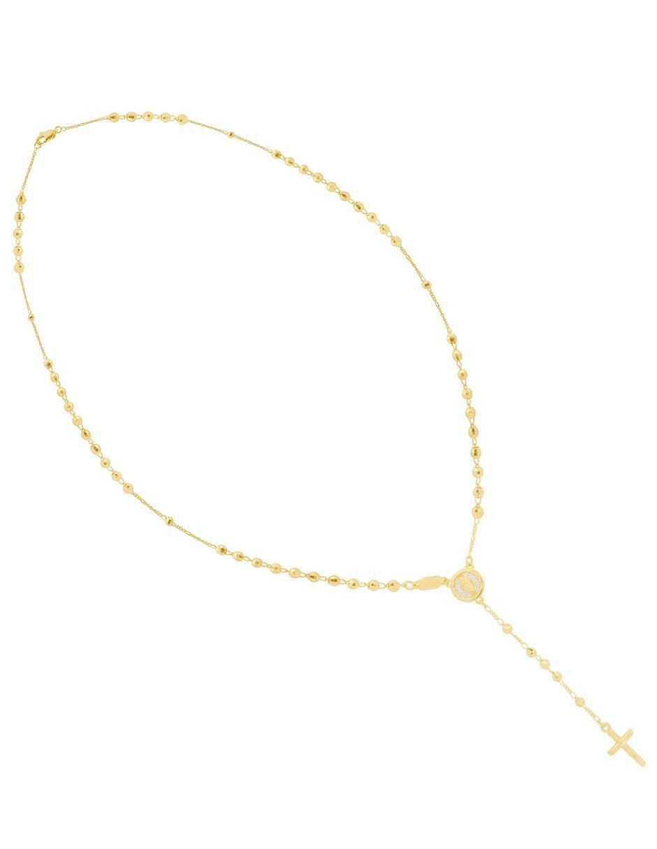Collar virgen de guadalupe de cruz 18 K 4