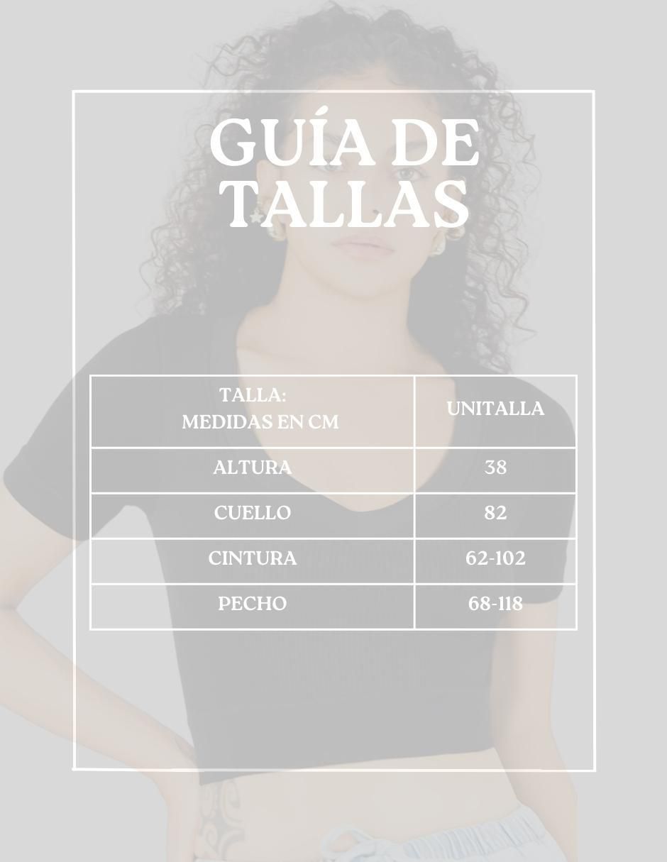 Playera manga corta Crops Pullover cuello v para mujer 6