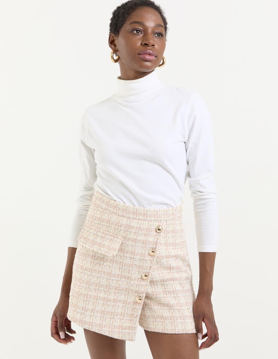 Falda short a la cintura Falda short a la cintura