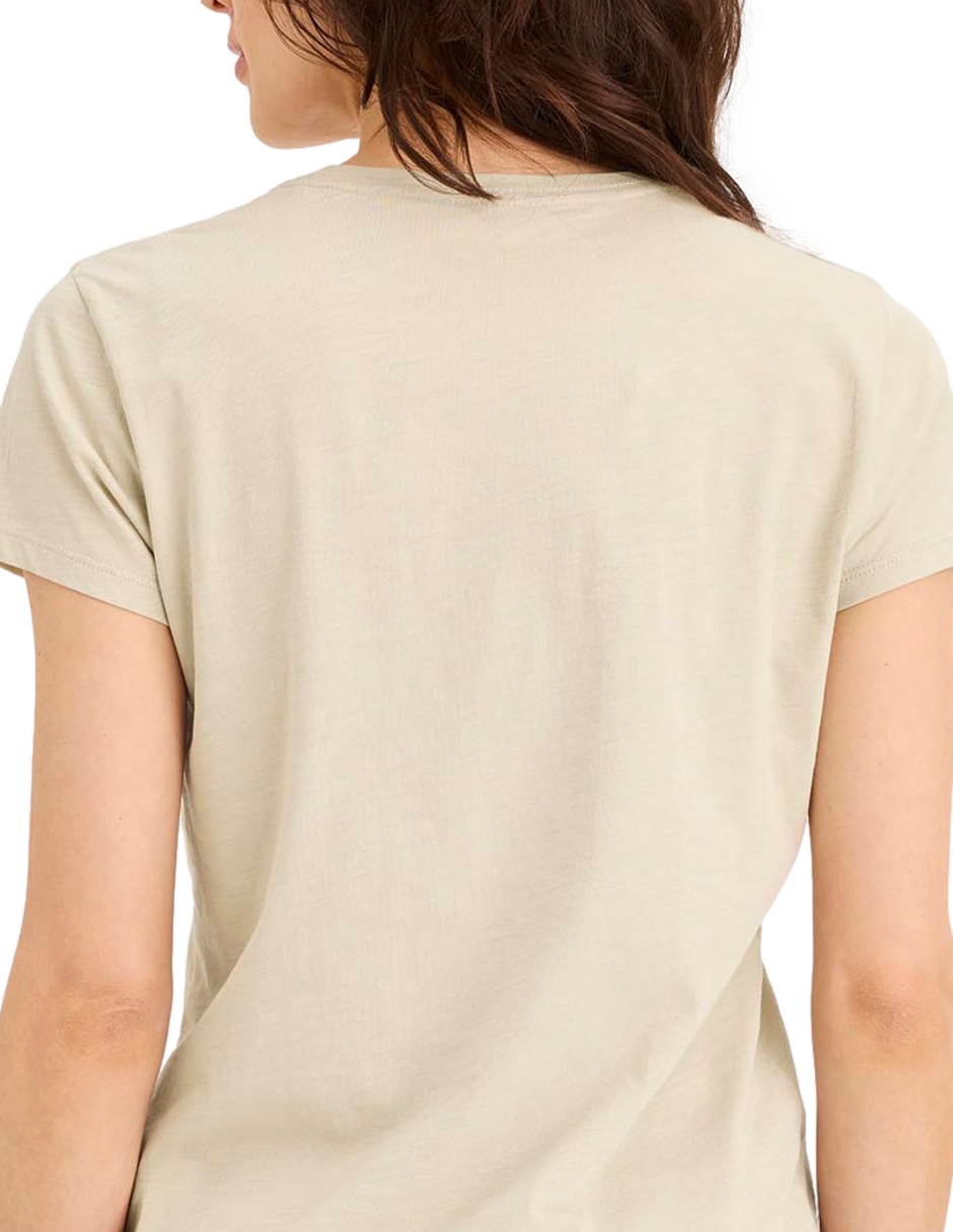 Playera manga corta Graphic Tee cuello redondo para mujer 4