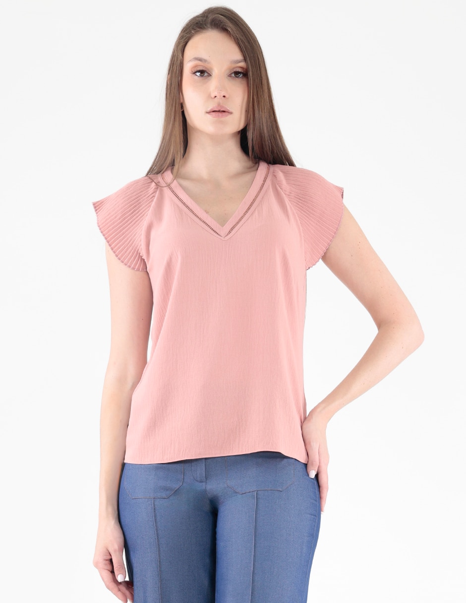 Blusa manga corta para mujer 1