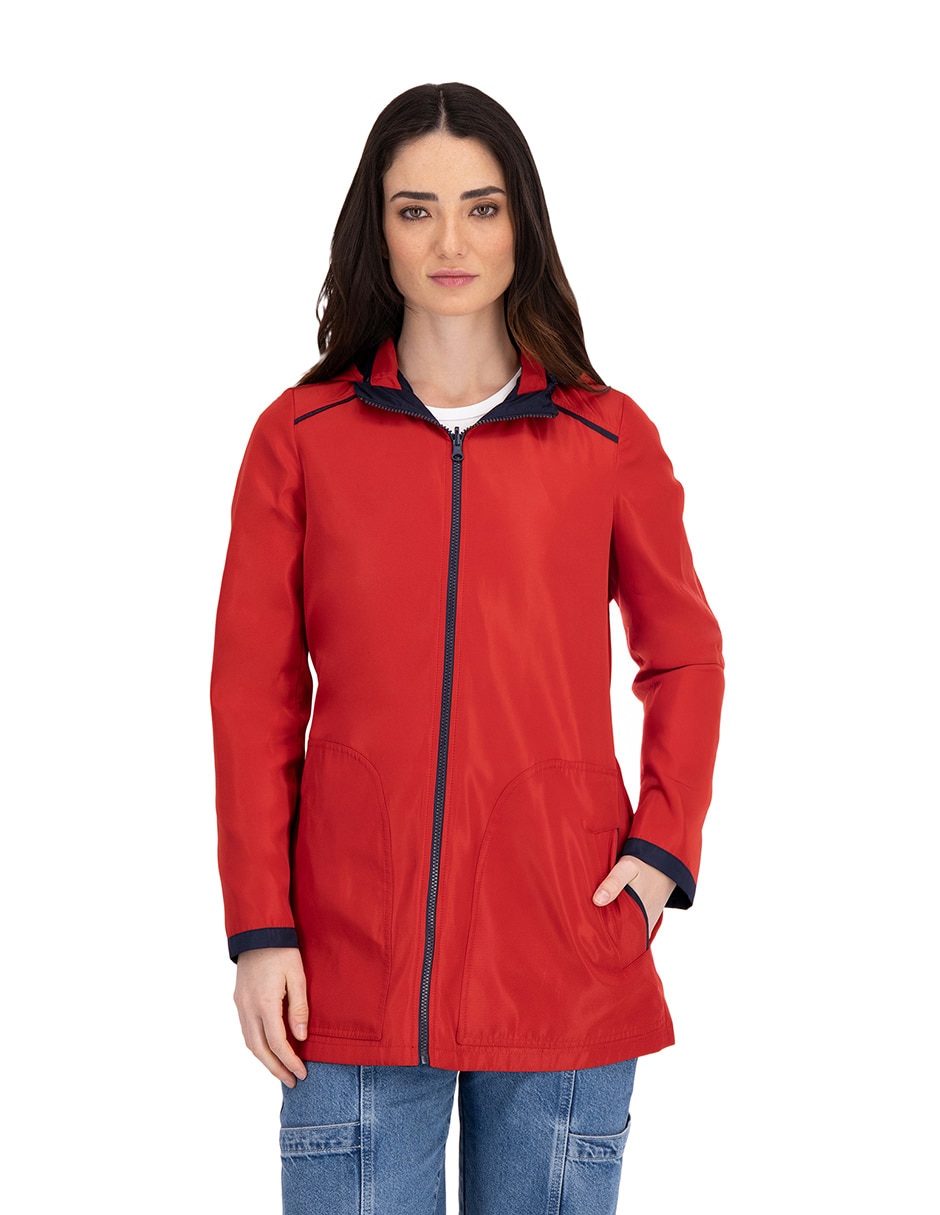 Gabardina resistente al agua con capucha Shyla para mujer Liverpool