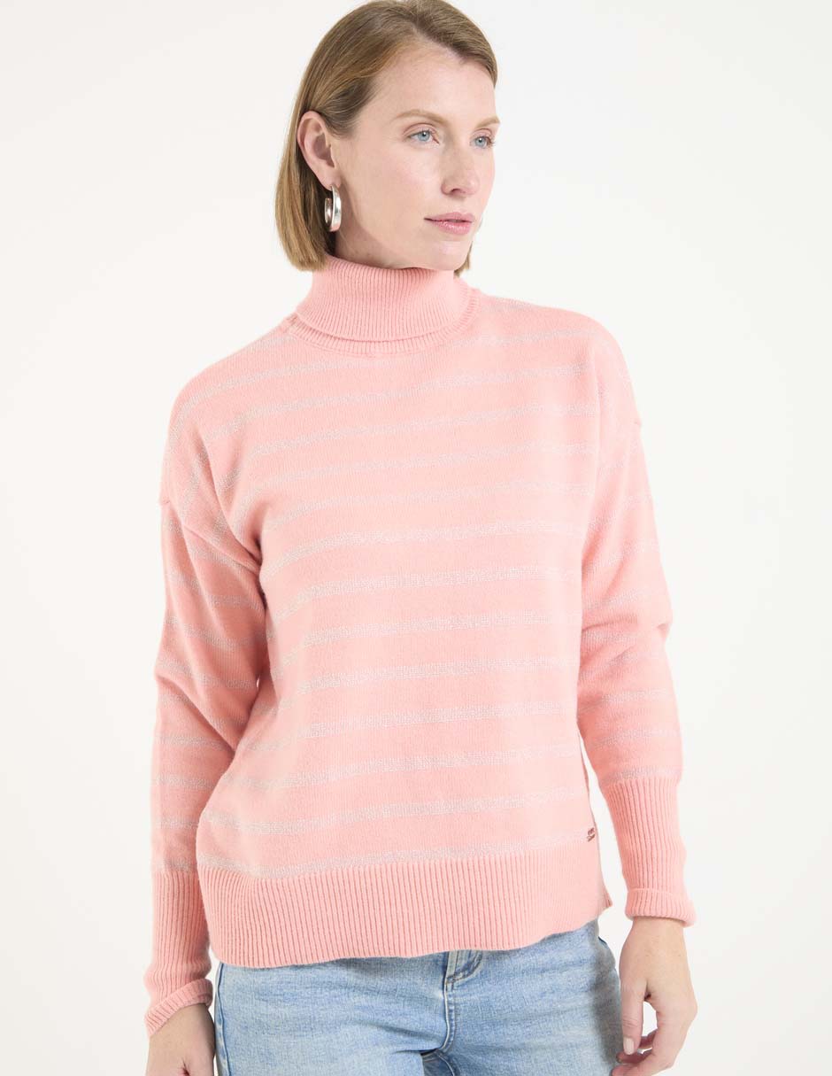 Suéter cuello tortuga para mujer