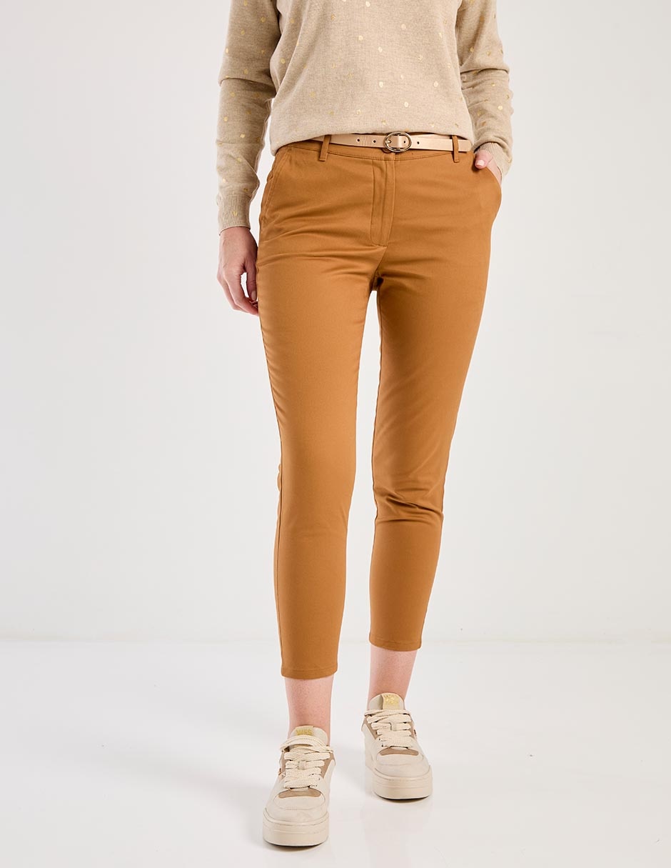 Pantalón chino skinny para mujer