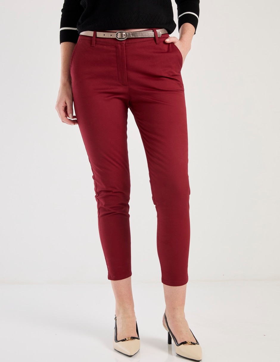 Pantalón chino skinny para mujer Pantalón chino skinny para mujer