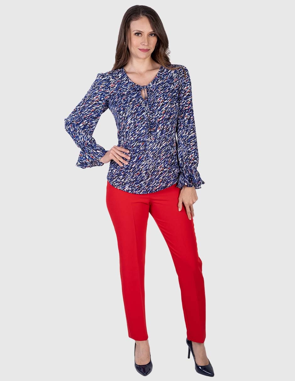 Blusa manga larga para mujer