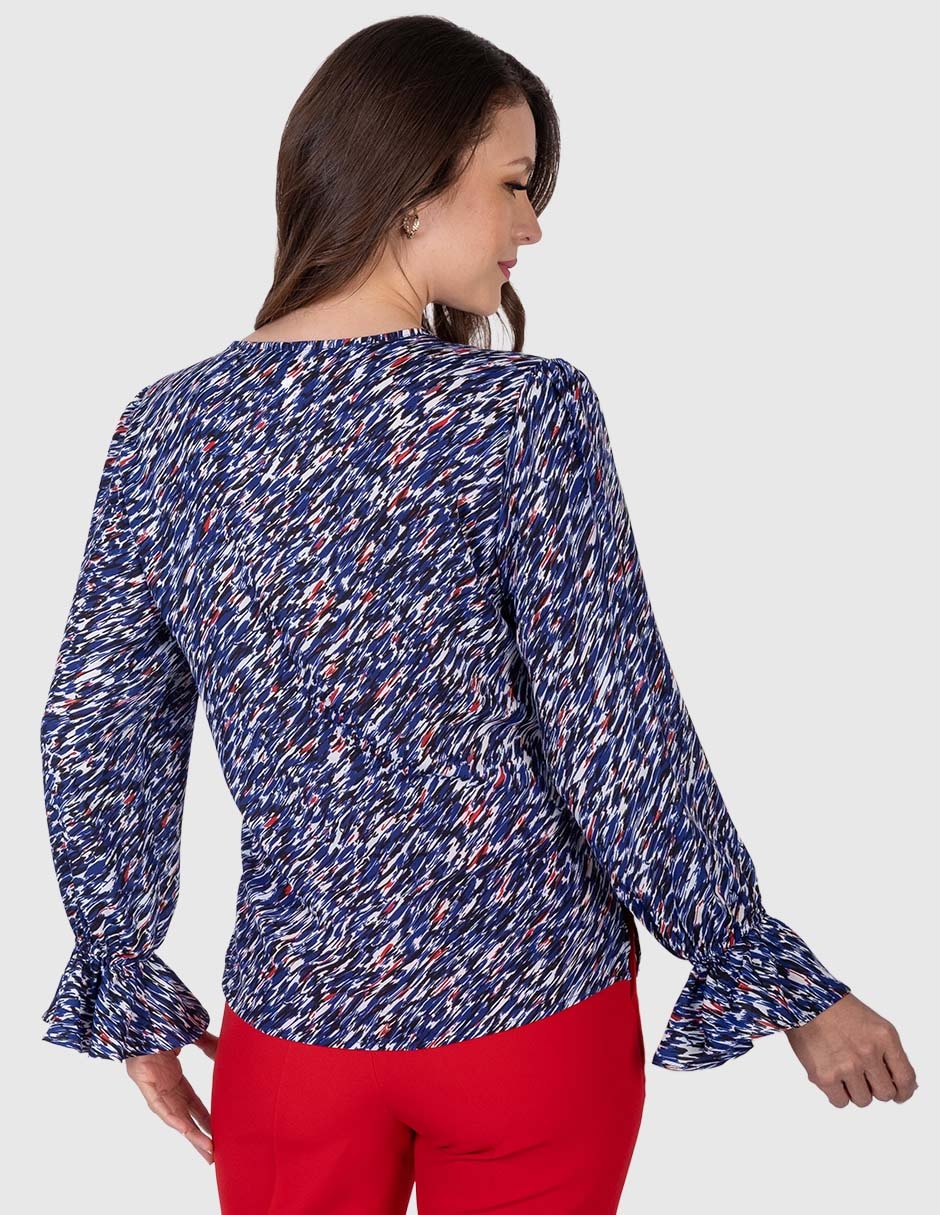 Blusa manga larga para mujer