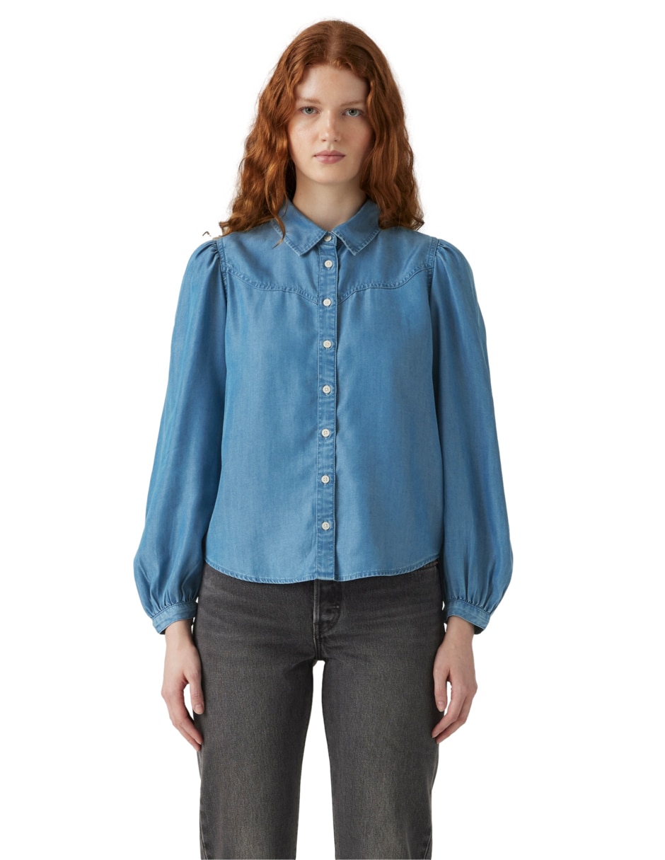 Blusa manga larga para mujer