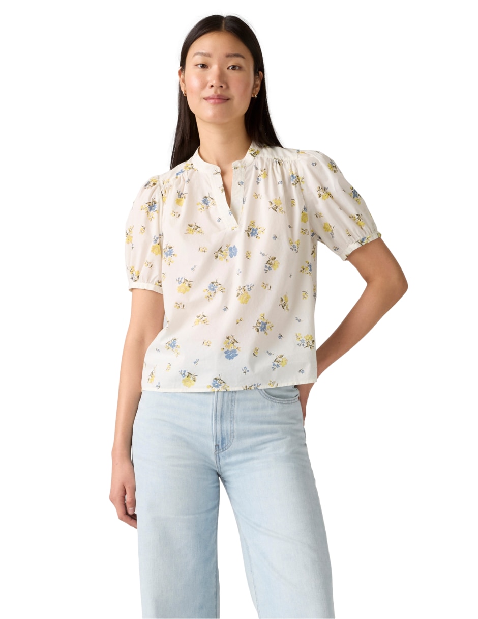 Blusa manga corta para mujer