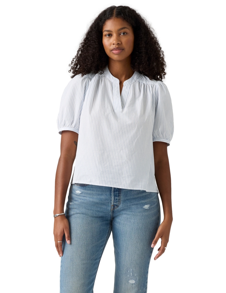 Blusa manga corta para mujer