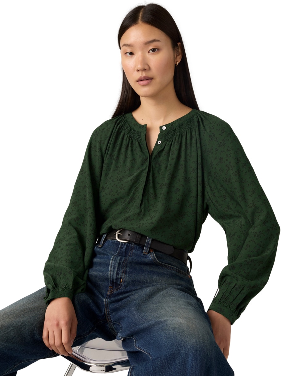 Blusa manga larga para mujer 3