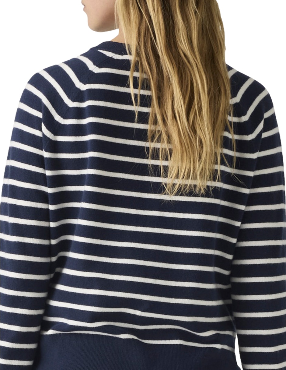 Suéter cuello V para mujer 4