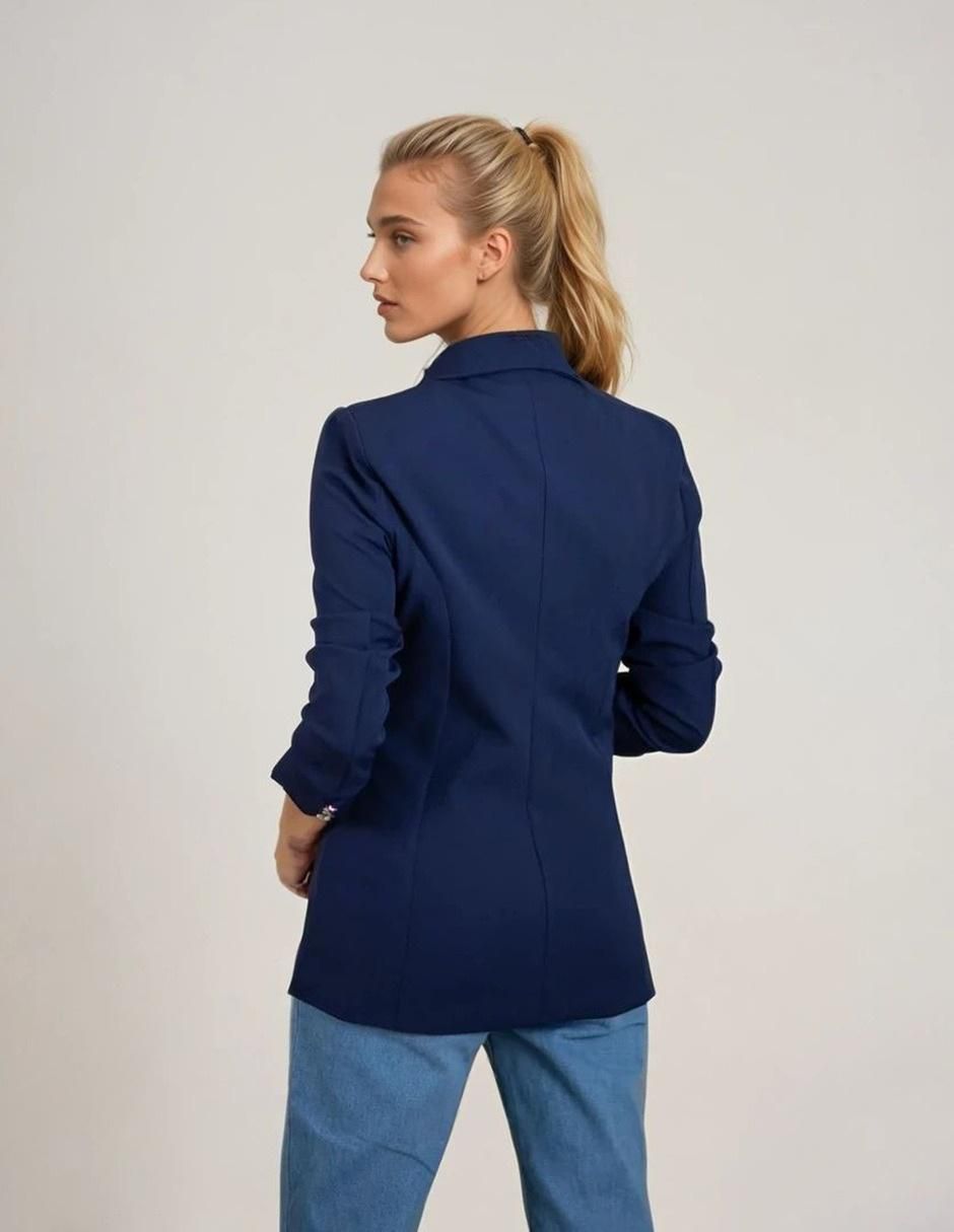 "blazer" casual pecana