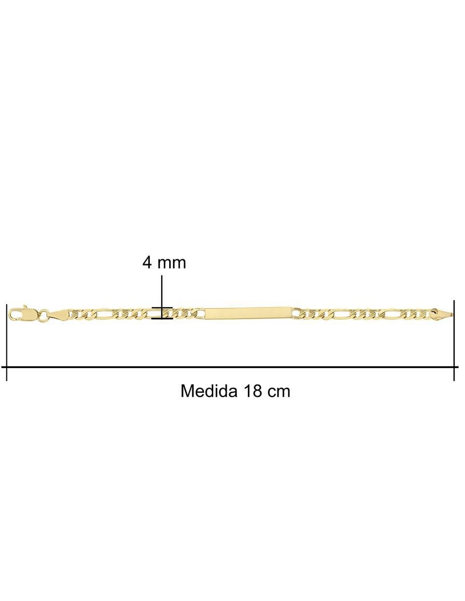 Pulsera 18 K con acabado chapa de oro 6