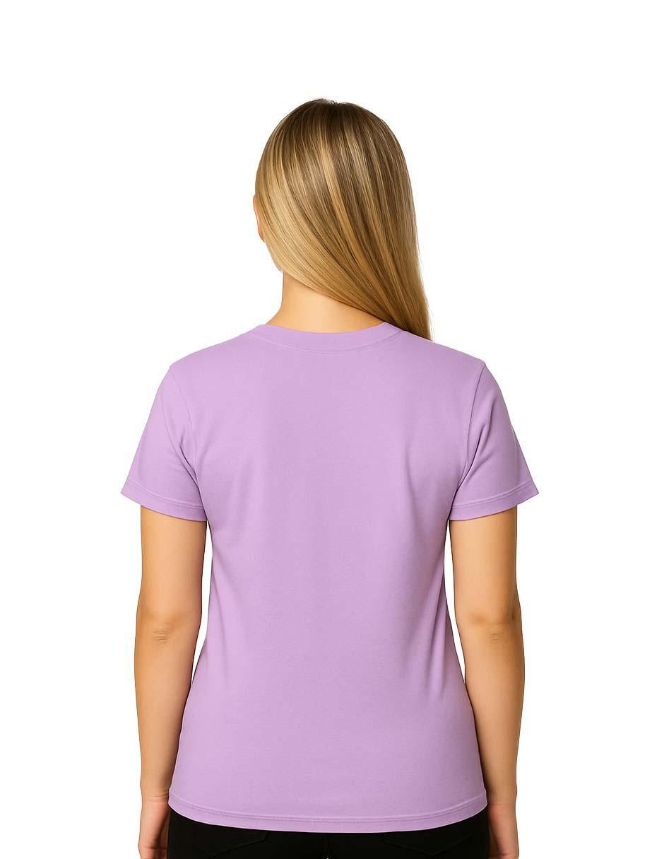 Playera manga corta cuello redondo para mujer 2