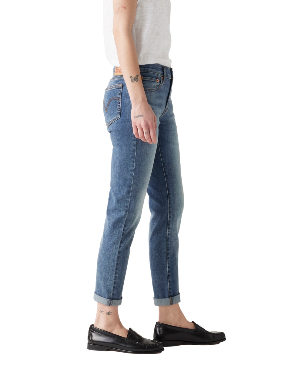 Jeans relaxed boyfriend Mid Rise para mujer 3