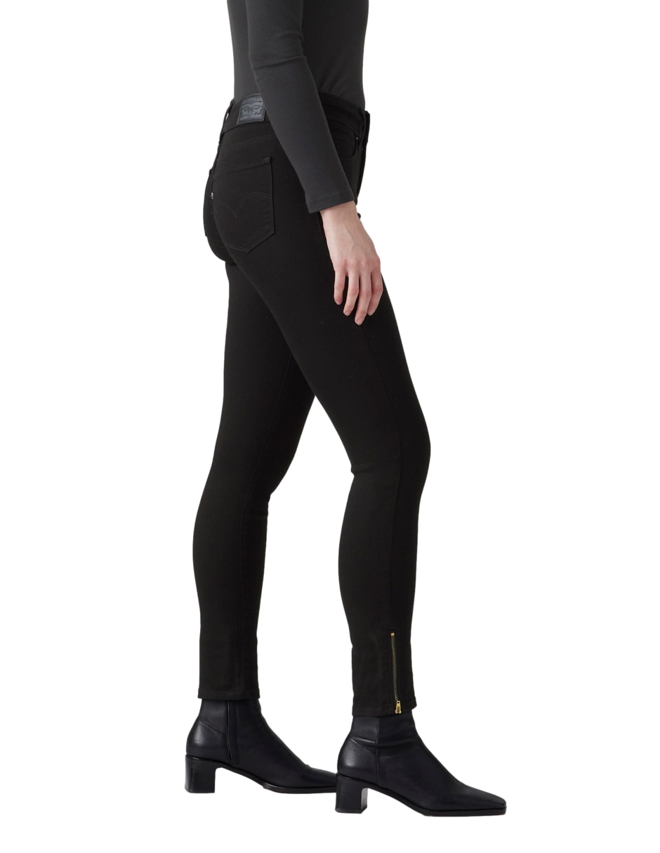 Jeans skinny 311 Shp Zip Hem Soft Black para mujer 3