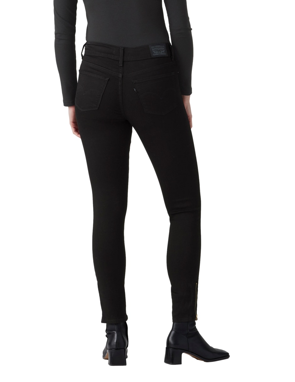 Jeans skinny 311 Shp Zip Hem Soft Black para mujer 4