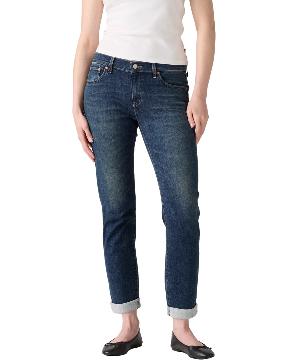 Jeans relaxed boyfriend Mid Rise Warm Front para mujer 2