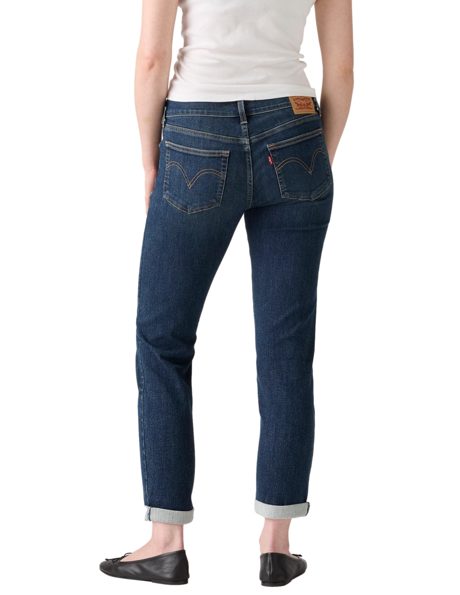 Jeans relaxed boyfriend Mid Rise Warm Front para mujer 4