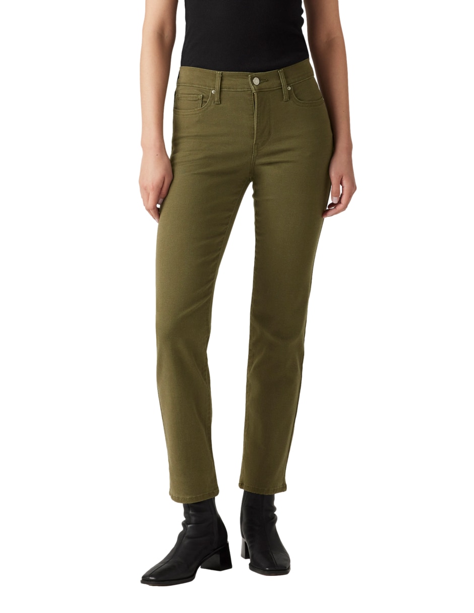 Jeans straight 314 Shaping Ivy Green Twill para mujer 2