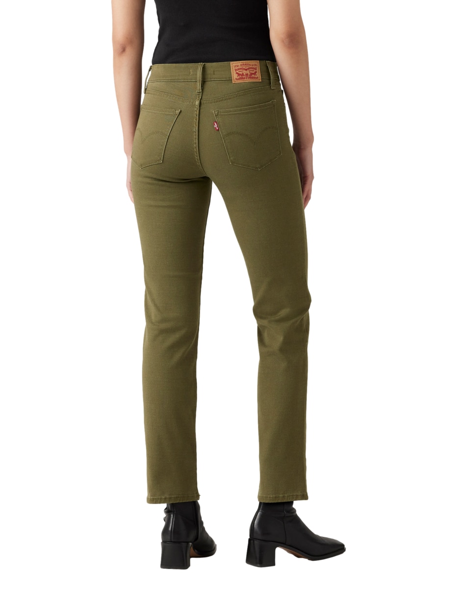 Jeans straight 314 Shaping Ivy Green Twill para mujer 4