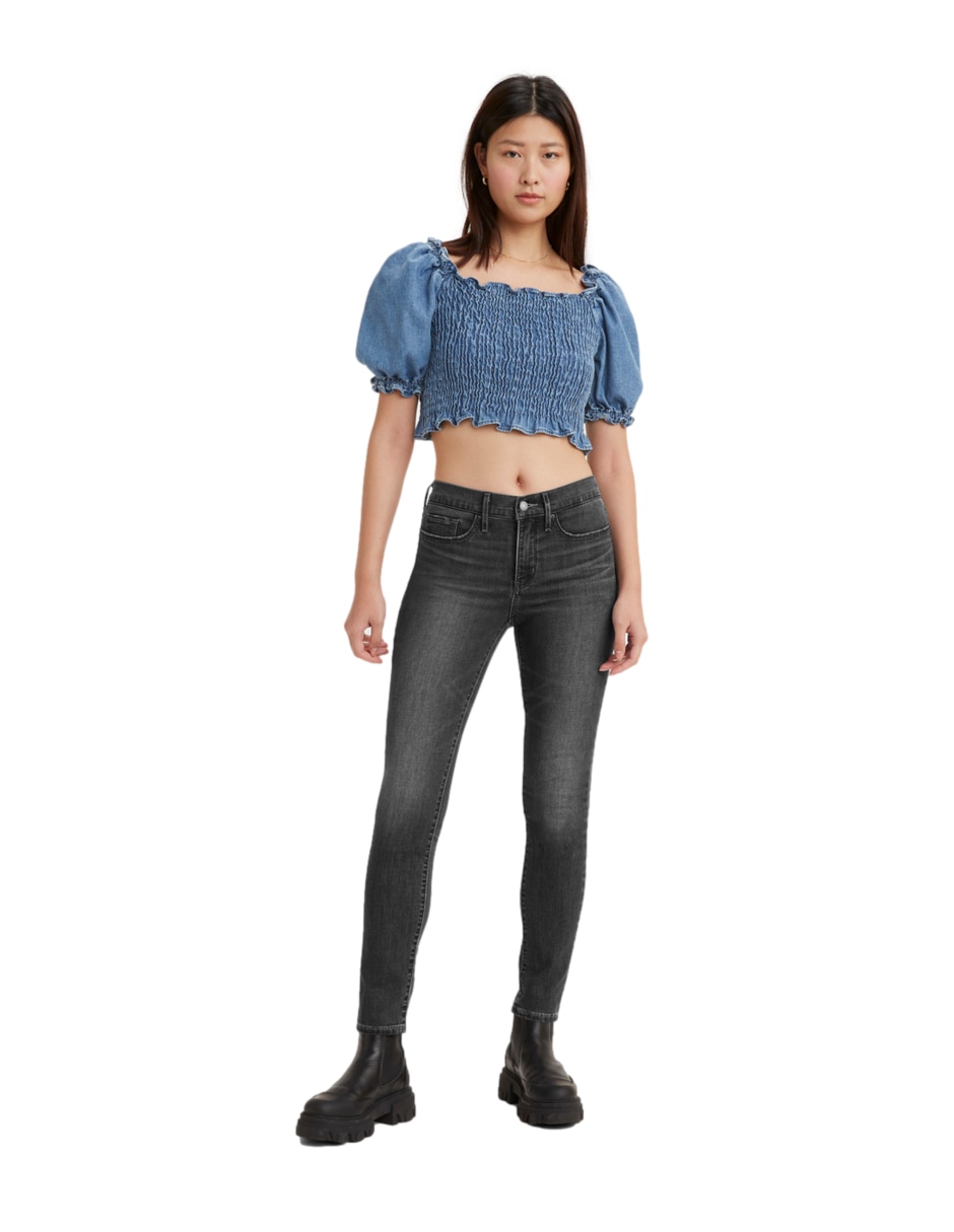 Jeans skinny 311 Shaping Bloom Black para mujer 4