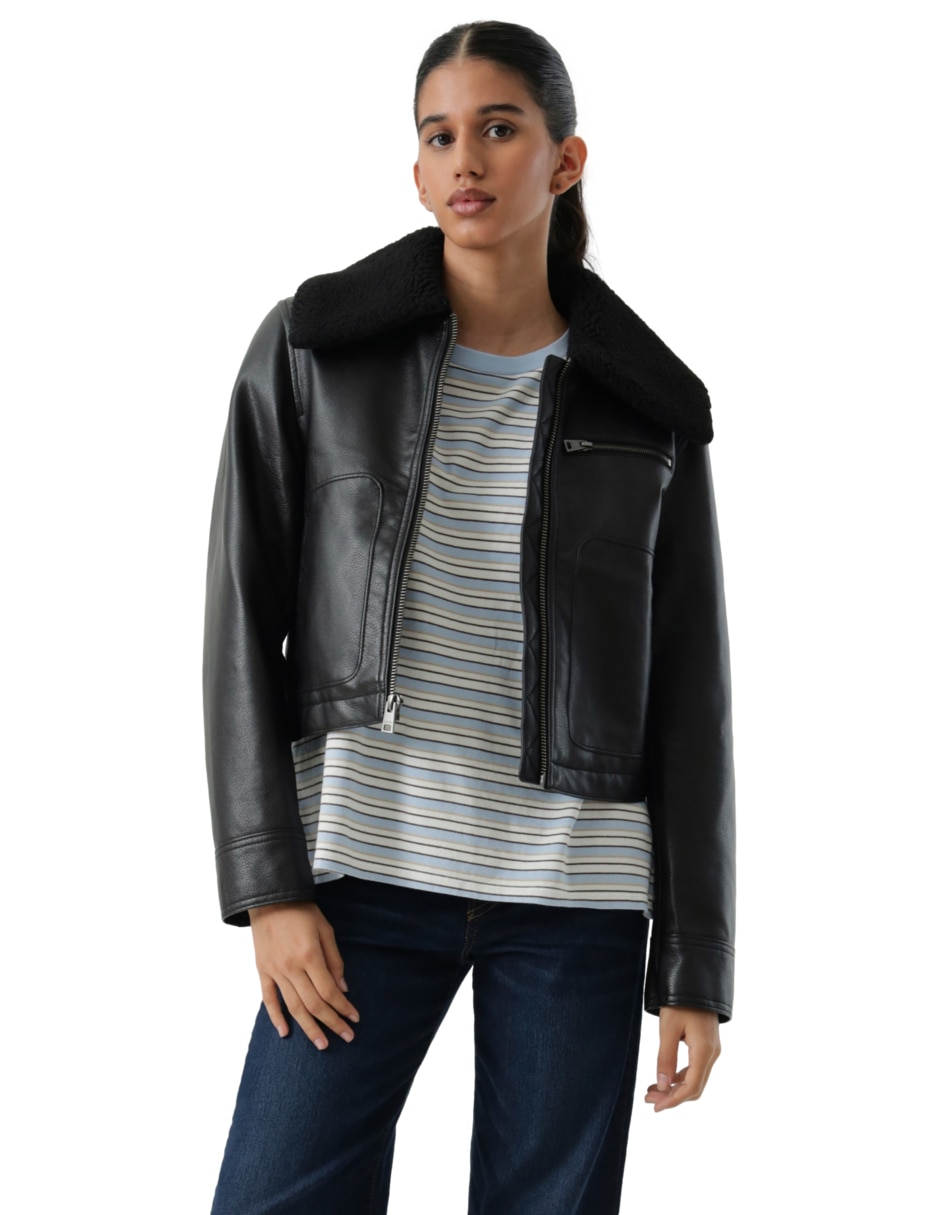 Levis Mujer Chamarra Levis De Piel Precio Chamarra Casual Levi's