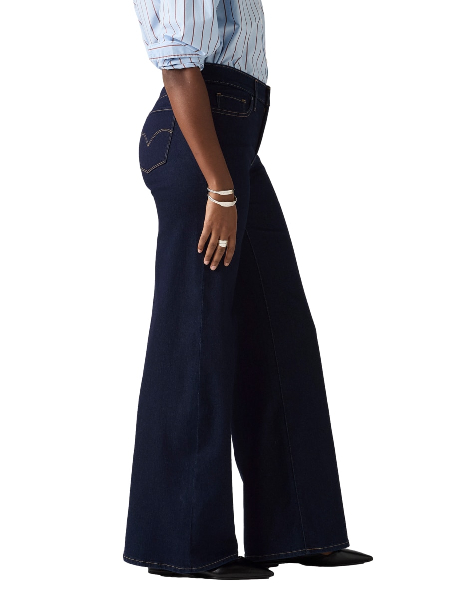 Jeans wide leg 318 Shaping Darkest Sky para mujer 3