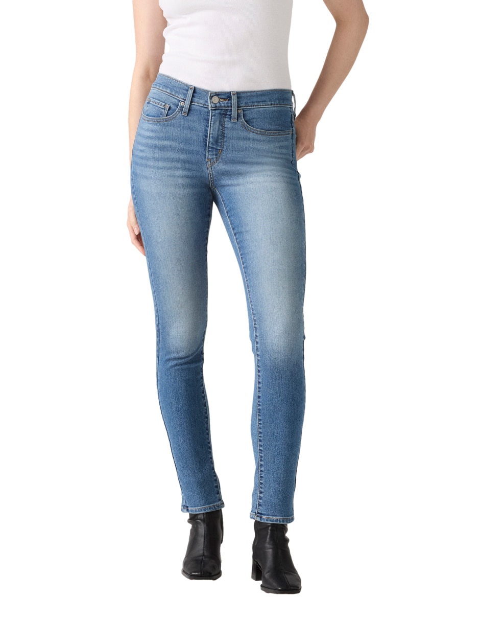 "jeans/jegging/jeans jogger" skinny cintura 311 shaping skinny eternal indigo mid no aplica "para mujer" 5