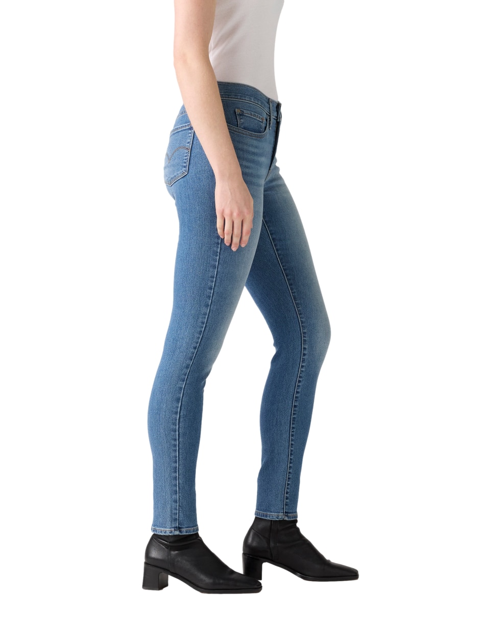 "jeans/jegging/jeans jogger" skinny cintura 311 shaping skinny eternal indigo mid no aplica "para mujer" 6