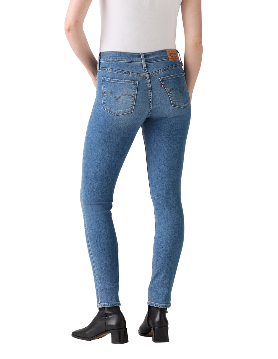 "jeans/jegging/jeans jogger" skinny cintura 311 shaping skinny eternal indigo mid no aplica "para mujer" 7